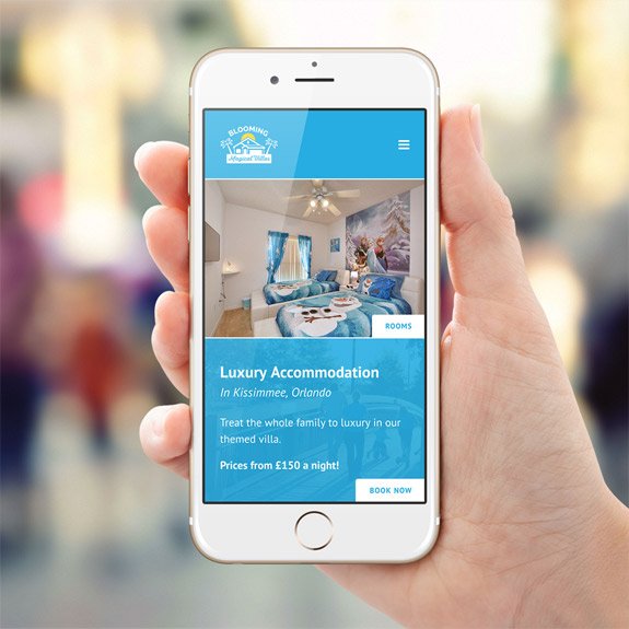 Blooming Magical Villas Website Mobile View